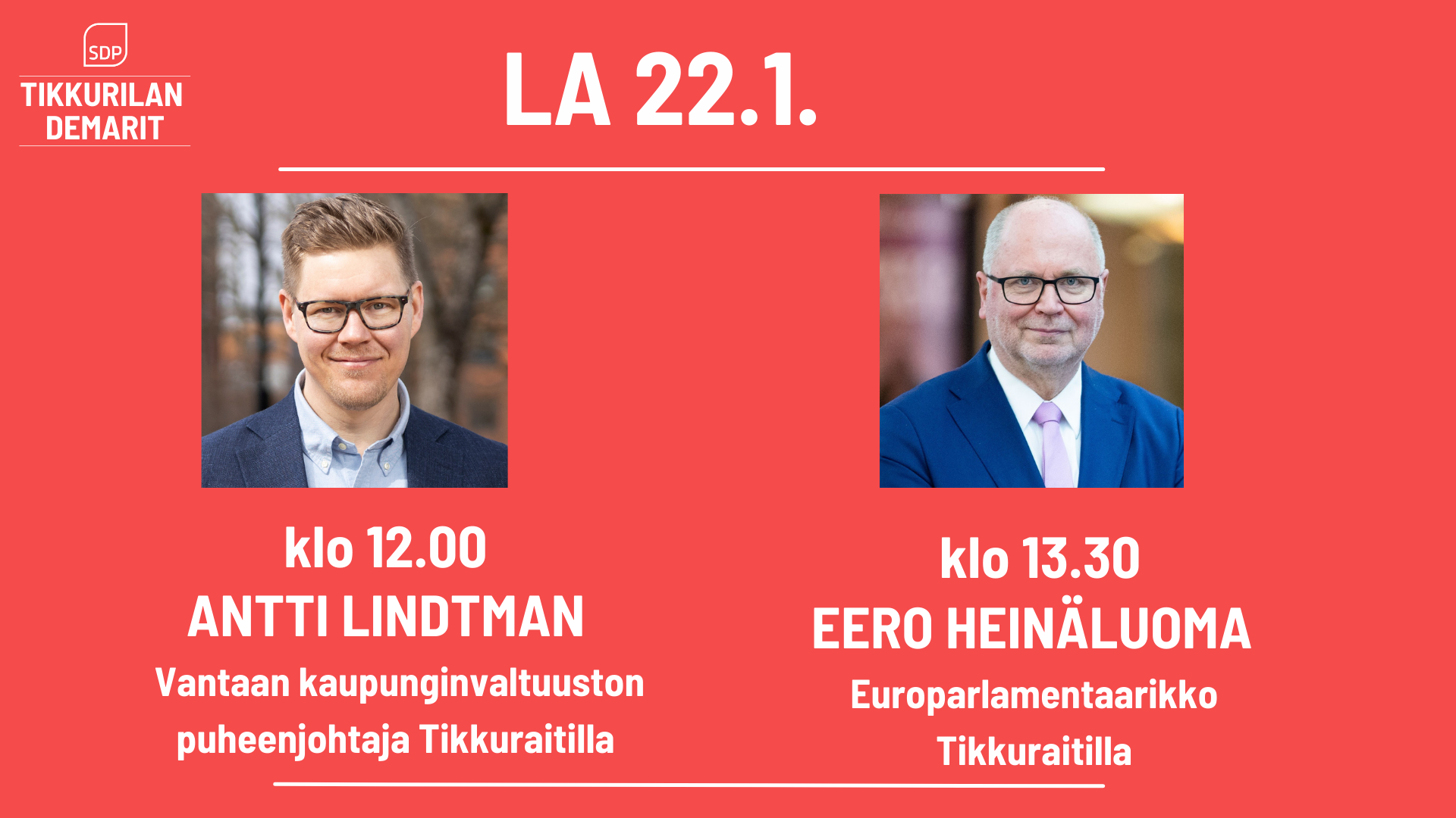 Aluevaalien viikonloppuna ohjelmaa Tikkuraitilla