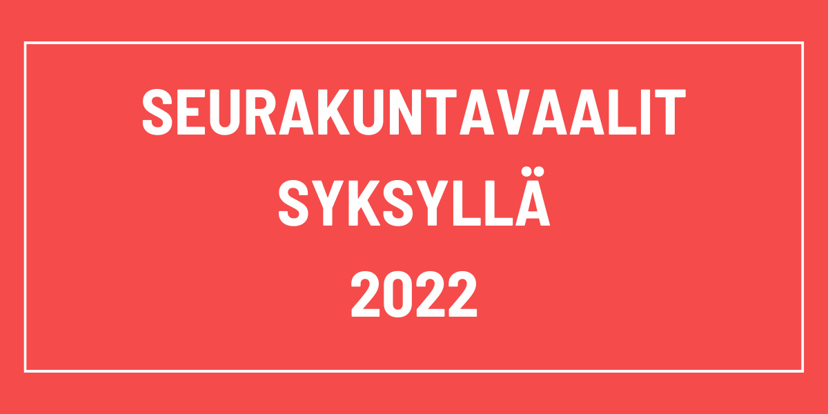 Seurakuntavaalit syksyllä 2022 – Ilmoittaudu ehdokkaaksi