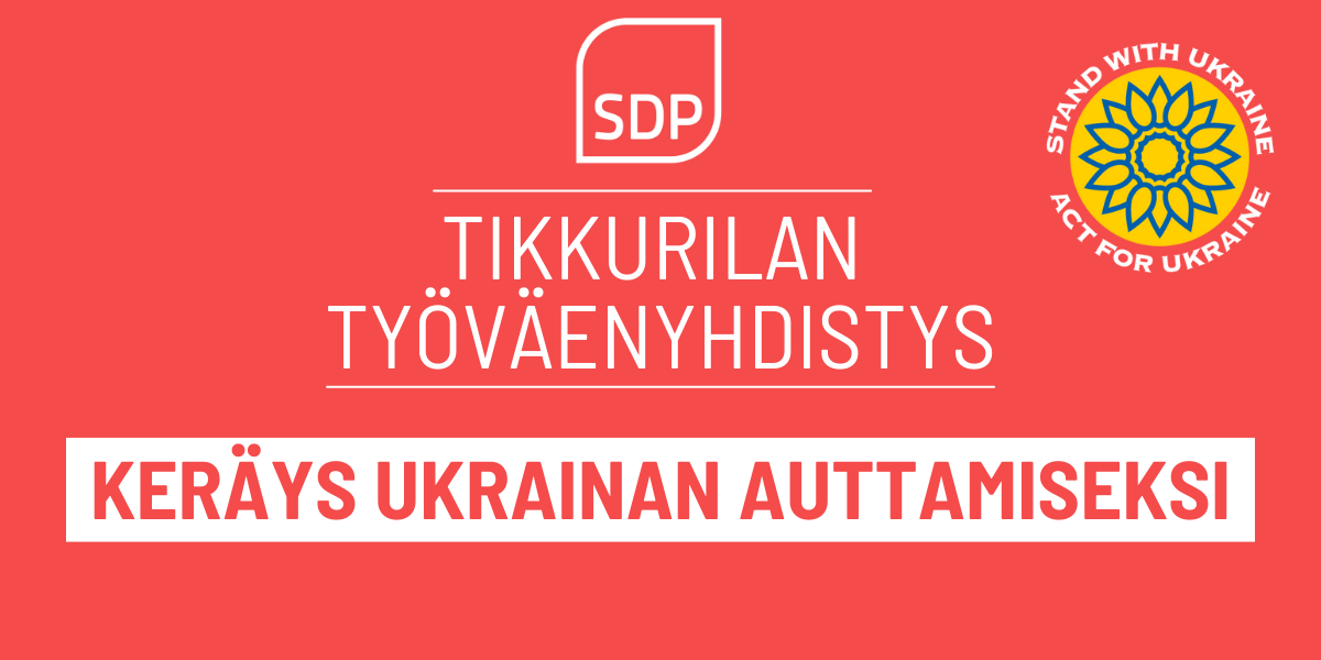 TTy:n keräys SPR:n katastrofirahastoon Ukrainan auttamiseksi