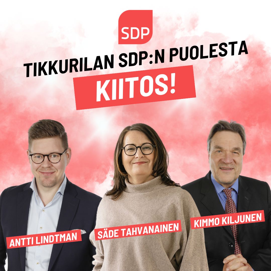 Tikkurilan Työväenyhdistyksen ehdokkaille upea äänisaalis