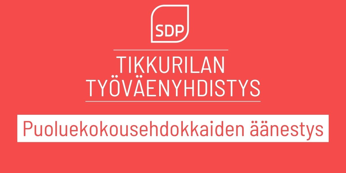 TTy:n jäsenet SDP:n puoluekokousedustajina Jyväskylässä 1.–3.9.2023