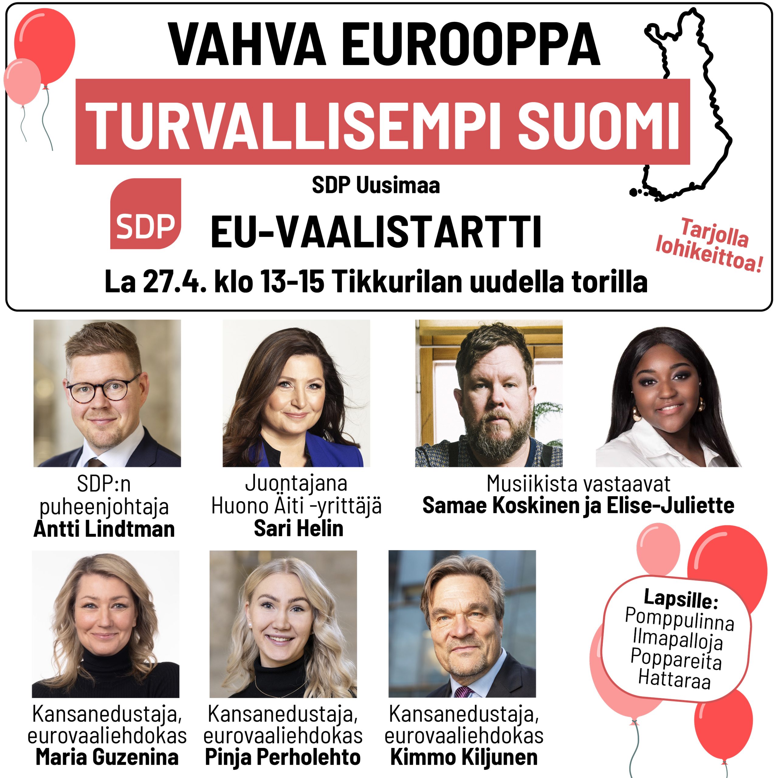 EU-vaalistartti 27.4. klo 13