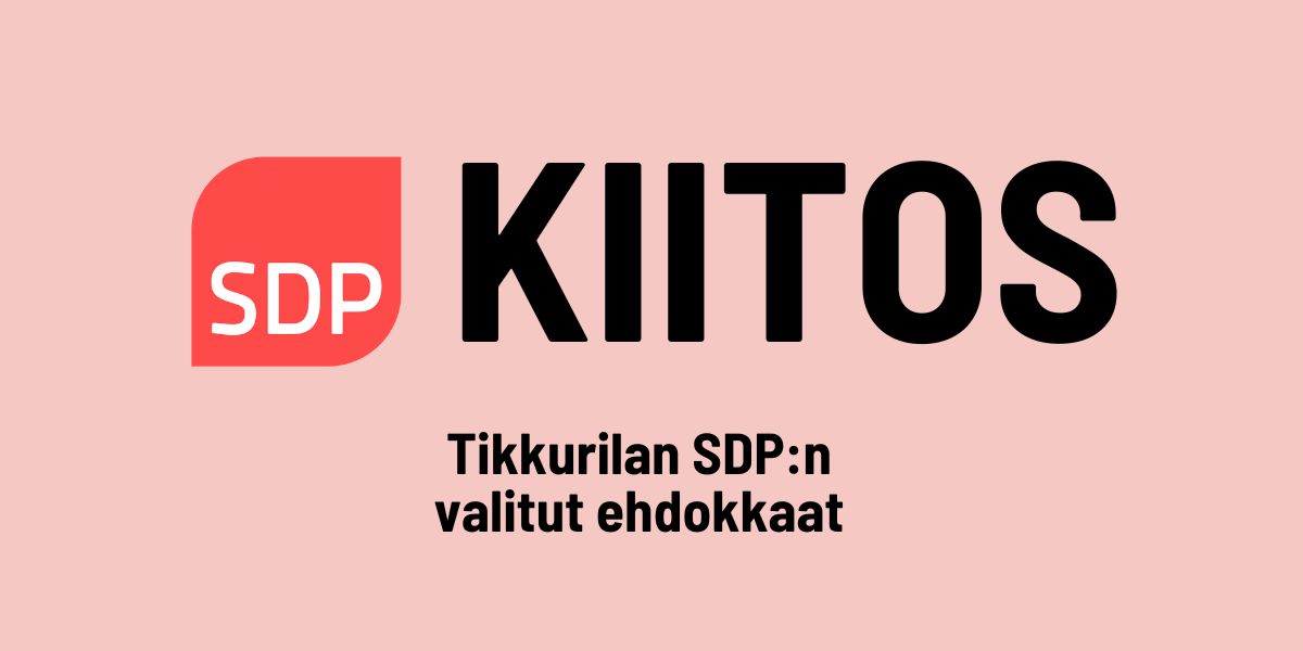 Kiitos äänestäjille! Tässä yhdistyksen valitut ehdokkaat