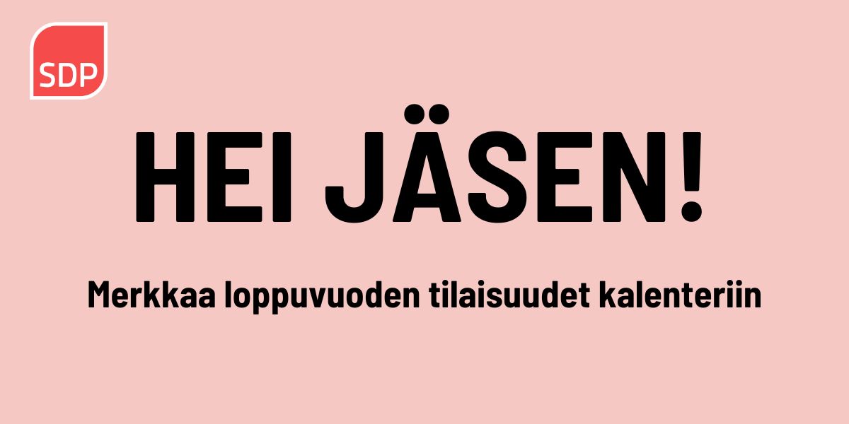 Hei jäsen! Merkkaa muistiin loppuvuoden jäsentilaisuudet