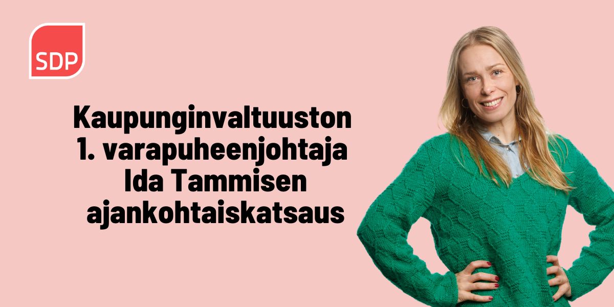 IDA TAMMISEN AJANKOHTAISKATSAUS – ”DEMAREITA TARVITAAN”